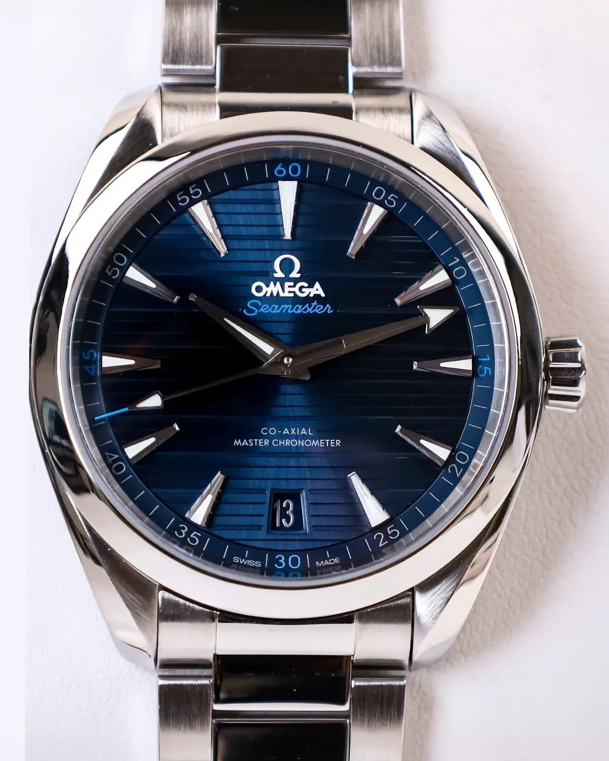 Omega Seamaster Aqua Terra 150M Blue Teak Dial, 2024 FULL SET, Warranty. Ref 220.10.41.21.03.001